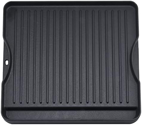 GGC Reversible Cast Iron Grill Griddle for All Camp Chef 14" and 16" Stoves, Double Side Griddle for Camp Chef Explorer 2-Burner, 3-Burner, Single Burner Stove, Cooking Surface 14" x 16"