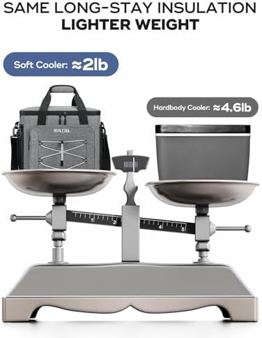 RealCool 35/45 Can Collapsible Soft Cooler Bag, Leakproof Ice Chest