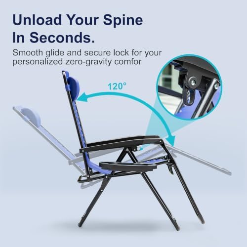 Homall Zero Gravity Chair, Foldable Patio Recliner