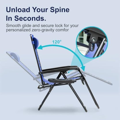 Homall Zero Gravity Chair, Foldable Patio Recliner