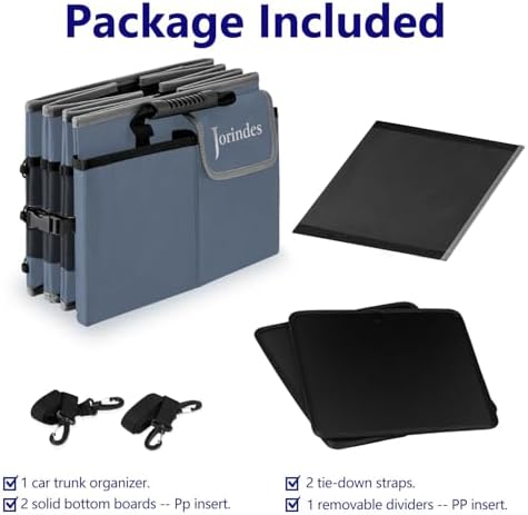 Trunk Organizer and Storage with Built-In Insulated Leak Proof Cooler Bag