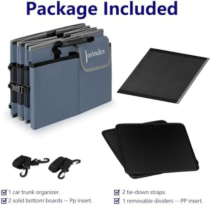 Trunk Organizer and Storage with Built-In Insulated Leak Proof Cooler Bag