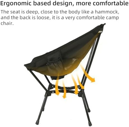 ROCK CLOUD Portable Camping Chair Lightweight Folding Chairs Outdoor for Camp Hiking Backpacking Lawn Beach Sports