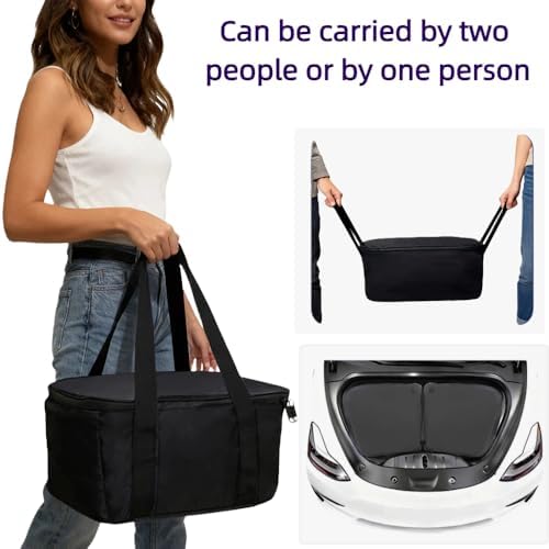 Frunk Cooler Organizer for Tesla Model 3 2020-2026, Insulated Waterproof Front Trunk Storage Bag with Hidden Pocket, 2-Pack