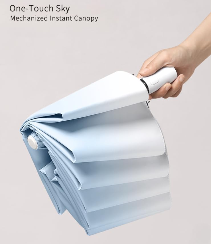 Compact Travel Umbrella - Auto Open Close Small Umbrella, Lightweight Design for Sun & Rain Protection