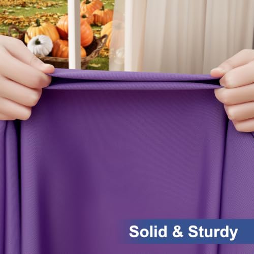 homing Rectangle Table Cloth Cover 6 Foot Purple Elastic Fitted Tablecloth