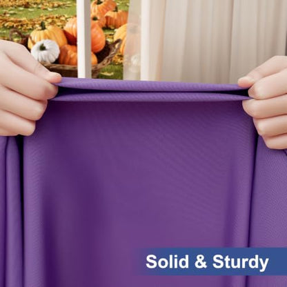 homing Rectangle Table Cloth Cover 6 Foot Purple Elastic Fitted Tablecloth
