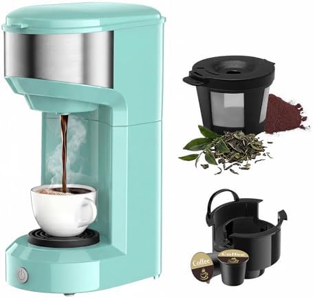 Single Serve Coffee Maker, Small K Pod&Ground Coffee Machine
