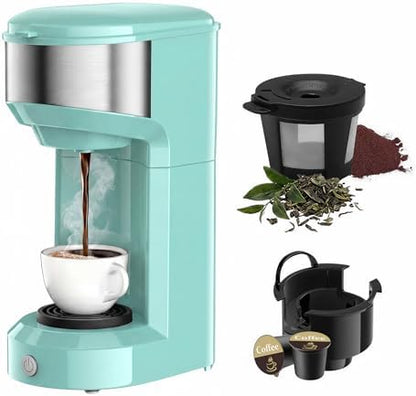 Single Serve Coffee Maker, Small K Pod&Ground Coffee Machine