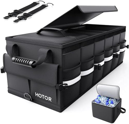 HOTOR Trunk Organizer - Car Organizers for SUV with Removable Cooler Bag