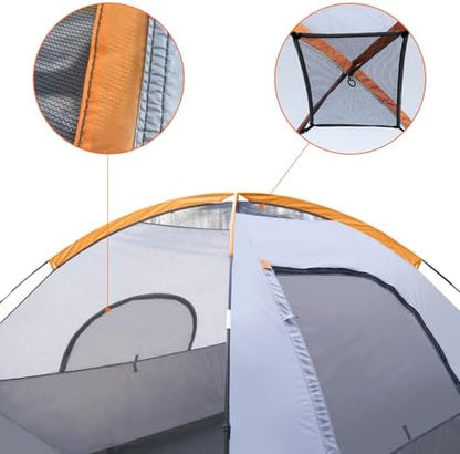 Amazon Basics Camping Tent, 3-Season Dome Design with Rainfly