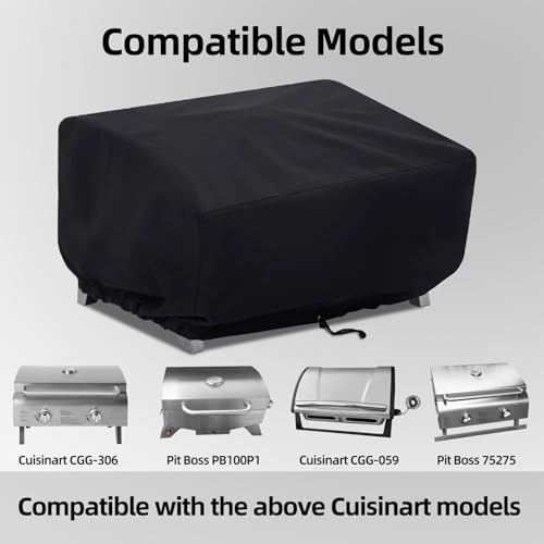 Grill Cover for Cuisinart CGG-306/CGG-059 Tabletop Grill, Cover Only