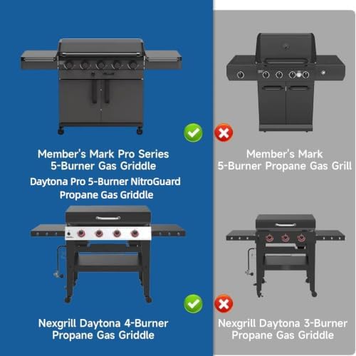 Flat Top Grill Cover for Nexgrill Daytona 68in 4-Burner Propane Gas Griddle