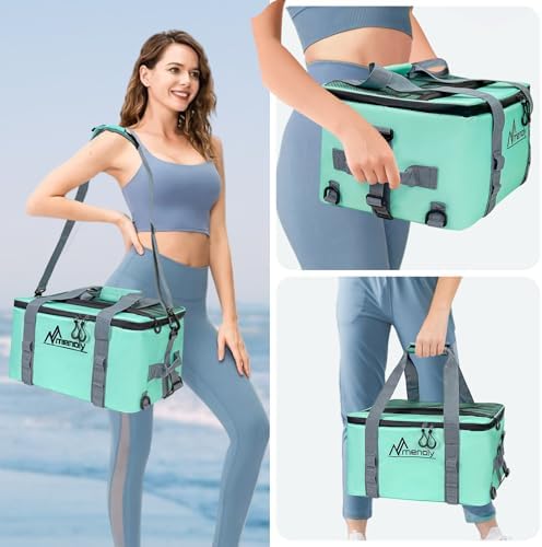 MENOLY Paddle Board Accessories Cooler, 25L Sup Kayak Deck Cooler Bag Fit 30 Cans with Bottle Opener, Adjustable Strap for Paddleboarding, Kayaking, Camping