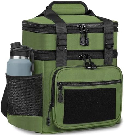GLENKEY Tactical Lunch Box Men 22L Expandable Insulated Leakproof Cooler