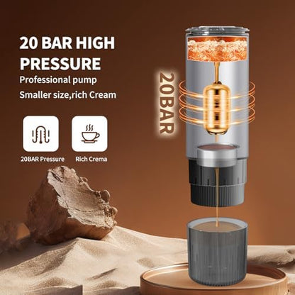 Portable Espresso Machine, 20Bar