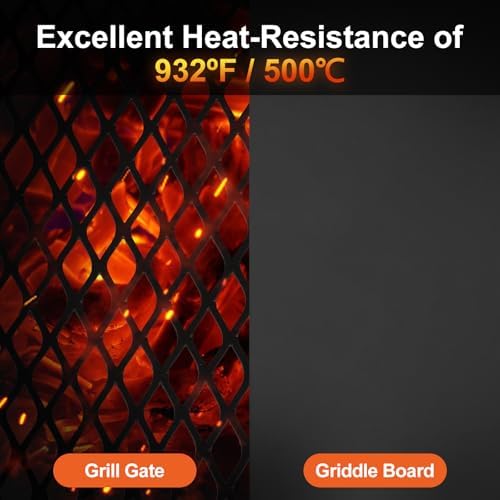 Odoland Portable Folding Charcoal Grills for Outdoor Cooking Bonfire BBQ
