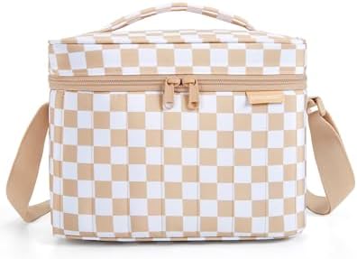 BAGSMART Lunch Box for Women, Insulated Lunch Bag Leakproof, Khaki