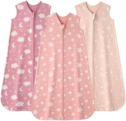 Baby Sleep Sack 0-6 Months 0.5 Tog Soft Sleeping Bag 100% Cotton