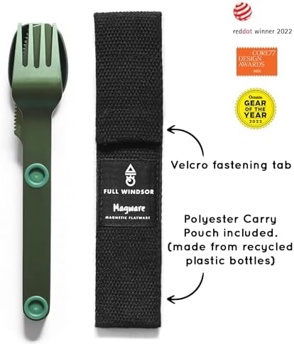FULL WiNDSOR - MAGWARE Magnetic Travel Camping Cutlery Utensils Set