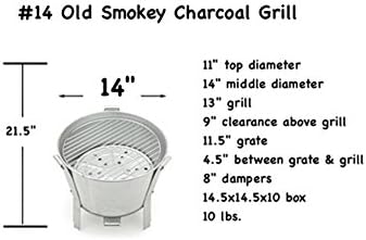 Old Smokey Charcoal Grill #14 (Small)