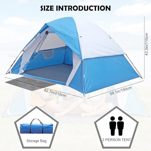 Camping Tents 2 Person Waterproof Tents Camping Easy Up Small Families