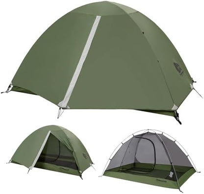 1/2/3/4 Person Lightweight Backpacking Tent, Waterproof Camping Hiking Tent