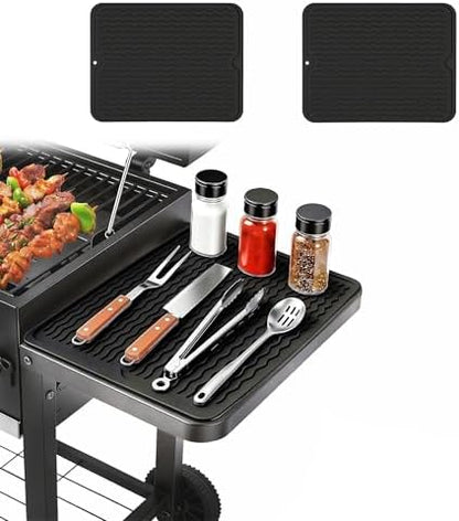 Silicone Grill Tool Mat for Blackstone Griddle,Side Shelf Spatula Mat