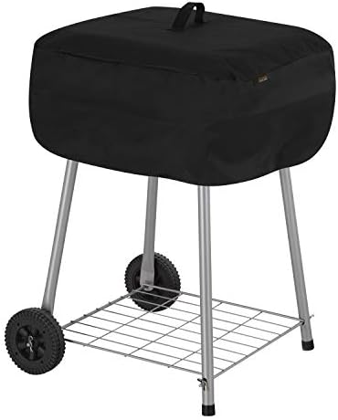 Modern Leisure 2974 Basics Walk-A-Bout Charcoal Grill Cover (21.5 L x 21.5 D x 14.5 H inches) Water-Resistant, Black