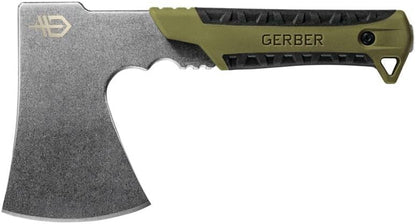 Gerber Gear Pack Hatchet - 3.5" Steel Blade Axe with Full Tang - Survival, Bushcraft and Camping Gear - with Mountable Nylon Sheath