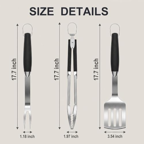 Grill Utensils Set,BBQ Tools Kit Grilling Accessories for Outdoor Barbecue