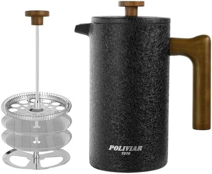 POLIVIAR French Press Coffee Maker, 34 oz