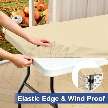 homing Rectangle Table Cloth Cover 8 Foot Elastic Fitted Tablecloth