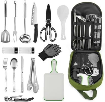 Portable 16 PCs Camping Utensil Set, CT606