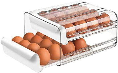 Fridge Organizers and Storage, Egg Organizer Container for Refrigerator