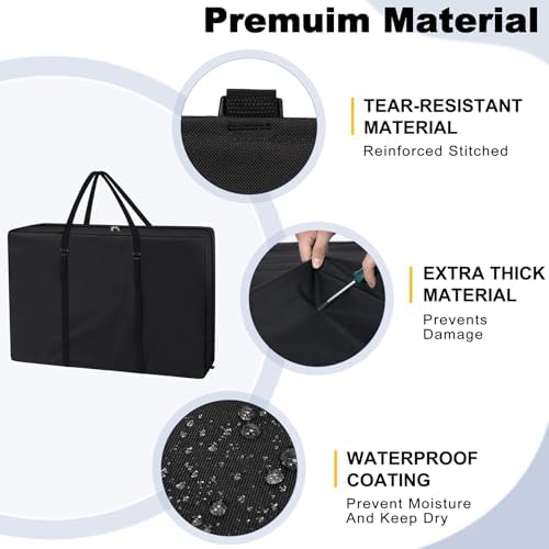 Explore Land Chair Storage Bag for Folding Longue Zero Gravity 2 Pack，Black