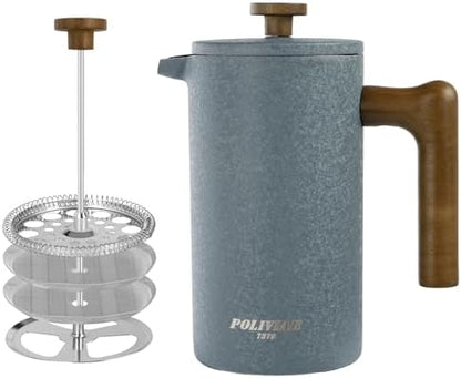 POLIVIAR French Press Coffee Maker, 34 oz