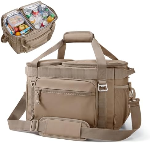TOURIT 2-Zone Soft Cooler Bag 30/48 Cans, Dry & Wet Insulated Beach Cooler