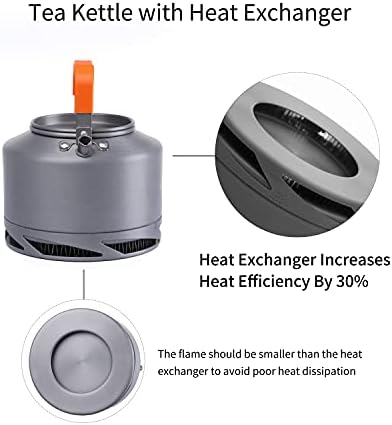 Fire-Maple XT2 1.3L Camping Kettle Portable Teapot with Heat Exchanger