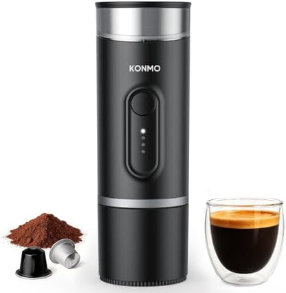 Portable Espresso Machine for Travel, Self-Heating Coffee Maker