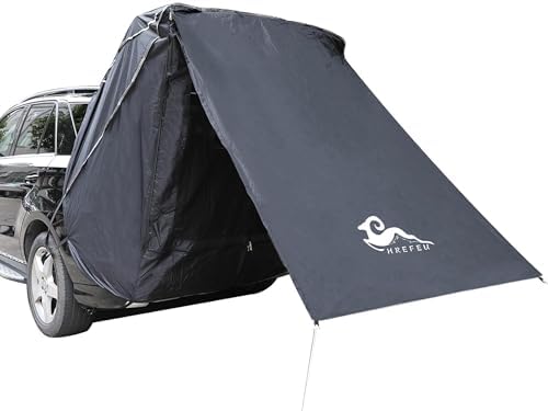 SUV Tailgate Tent with Awning, 2-Person Hatchback Tent for Camping