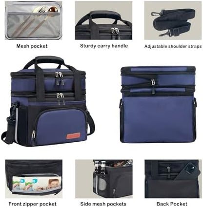 JOINGO Tactical Lunch Box for Men/Women, 16L Expandable Insulated Lunch Bag