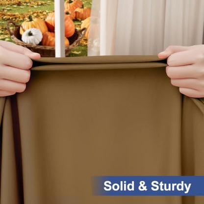 homing Rectangle Table Cloth Cover 6 Foot Brown Elastic Fitted Tablecloth
