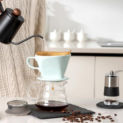 Pour Over Ceramic, Coffee Dripper Ceramic Coffee Maker,Green