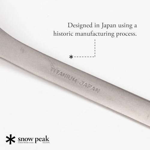 Snow Peak Titanium Spork for Outdoor Use, Portable and Durable, Purple