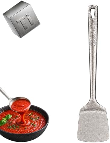 Pure Titanium Cooking Utensil & Spatula Set，Flat spatula