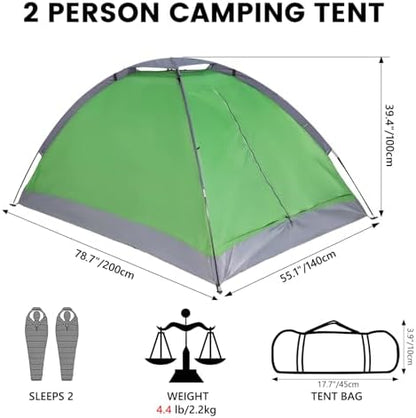 Treefox Camping Tent for 2 Person Lightweight Tent Outdoor Tent
