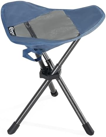 Portal Tall Folding Tripod Stool Portable Tripod Chair for Outdoor Camping