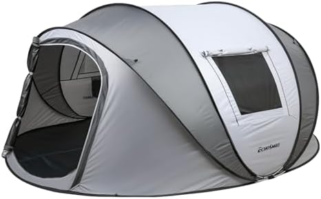 EchoSmile Instant Pop Up Camping Tent, 2/4/6 Person Easy Setup Tent
