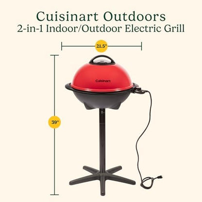 Cuisinart Electric Grill, Indoor/Outdoor, Compact, Portable, Nonstick